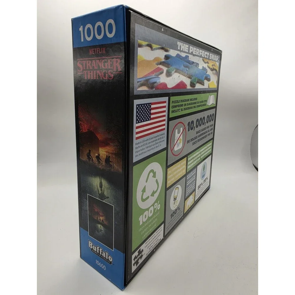 Buffalo Games Stranger Things 1000-Piece Interlocking Cardboard Puzzle